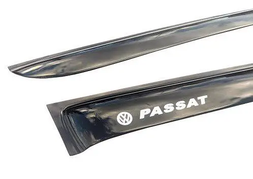 Дефлектори окон ветровики Volkswagen Passat B7 Седан 2010- Europe Скотч 3M Voron Glass - фото 2