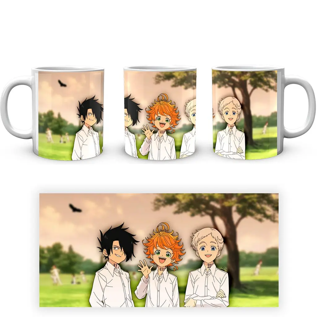 Кухоль GeekLand The Promised Neverland Обіцяний Неверленд Норман Рэй Эмма NV 02.477 330 мл білий - фото 4