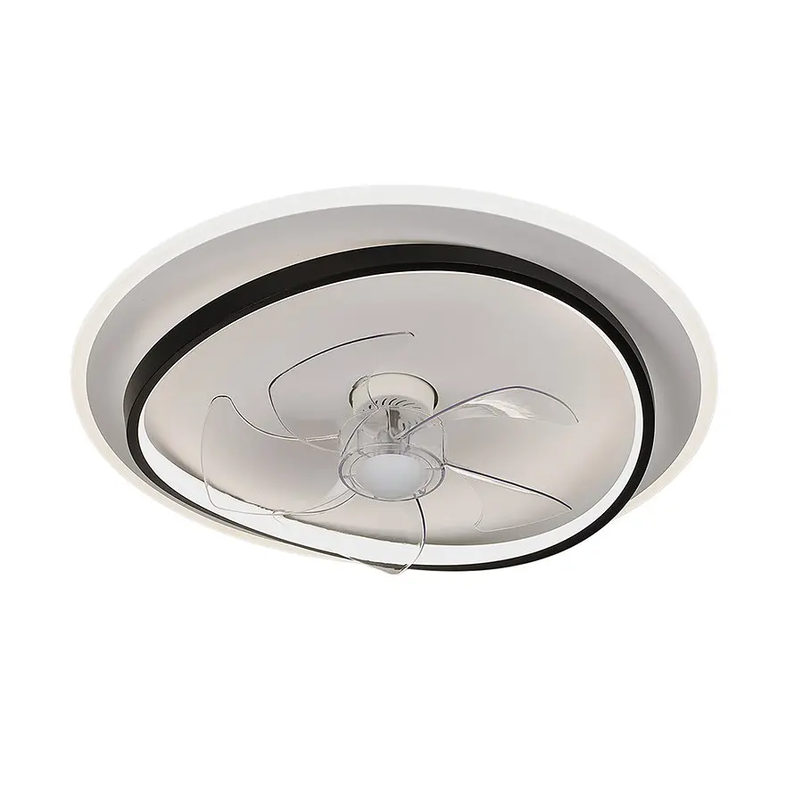 Люстра вентилятор стельова LED Levistella 7875088B BK+WH, 50W, білий+чорний, з пультом, сучасний стиль для дому - фото 2