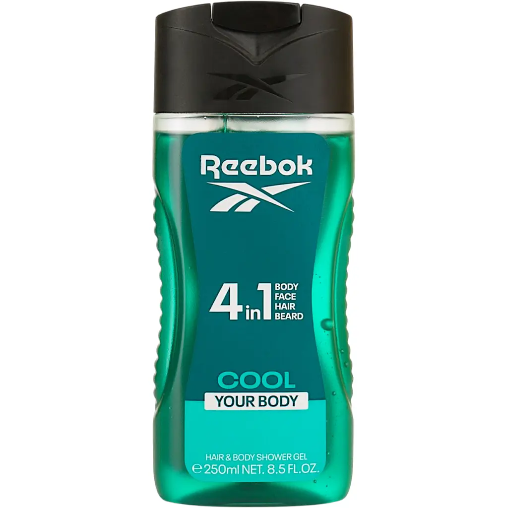Подарунковий набір для чоловіків Reebok Cool your body: Туалетна вода 50 мл + Гель для душу 250 мл - фото 3