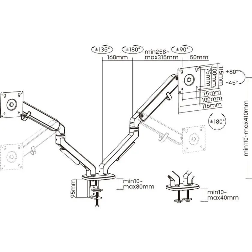 Кронштейн OfficePro MA422S MA422S - фото 5