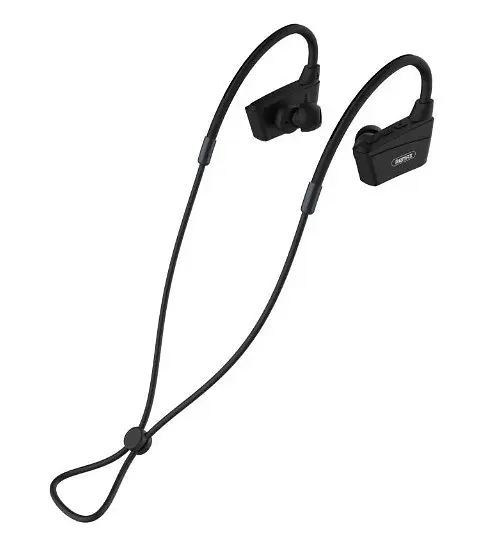 Бездротова Bluetooth стерео гарнітура Remax RB-S19 вакуумна Black - фото 3