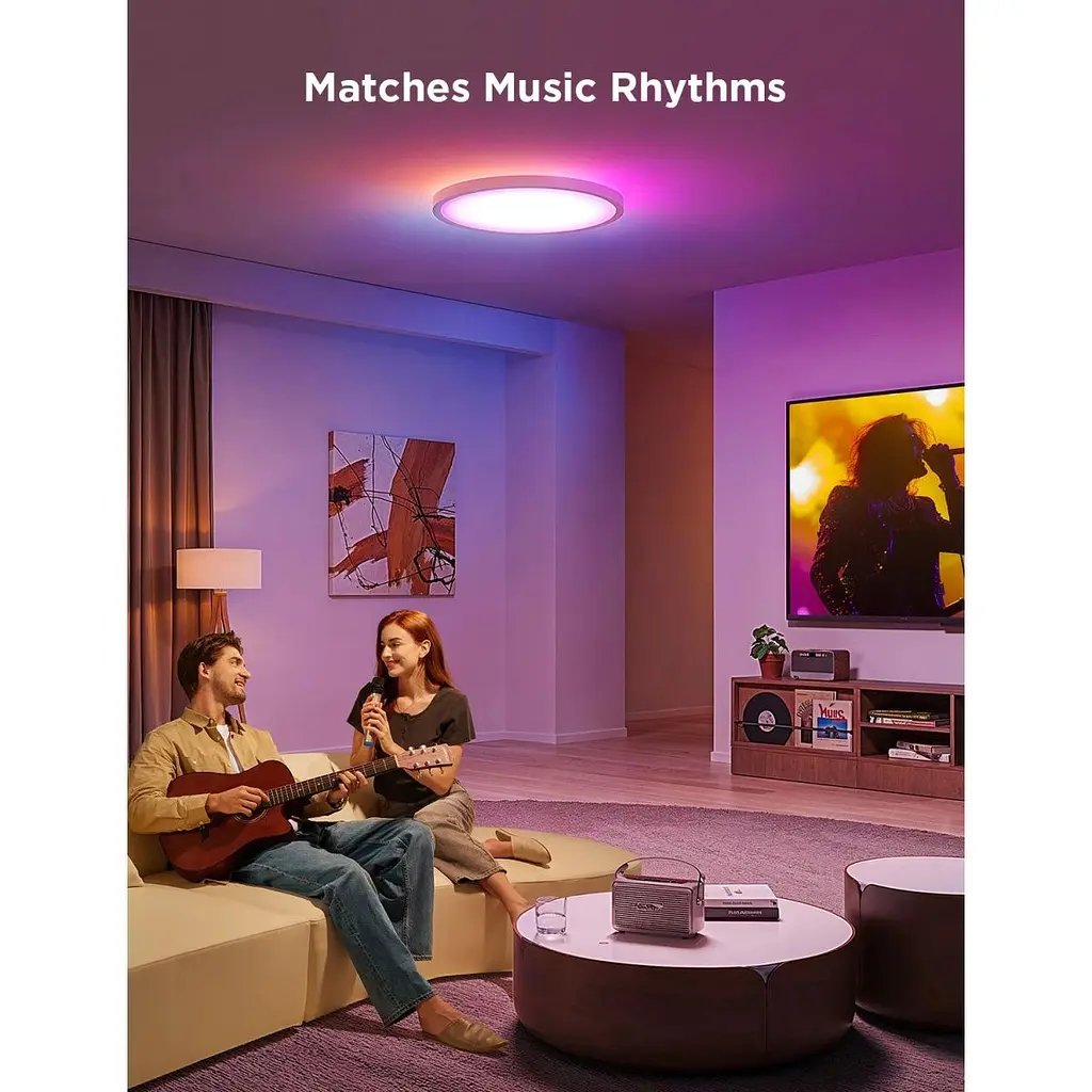 Потолочный светильник Govee 30cm RGBWW + RGBIC Smart Ceiling Light (H60A1) [129580] - фото 8