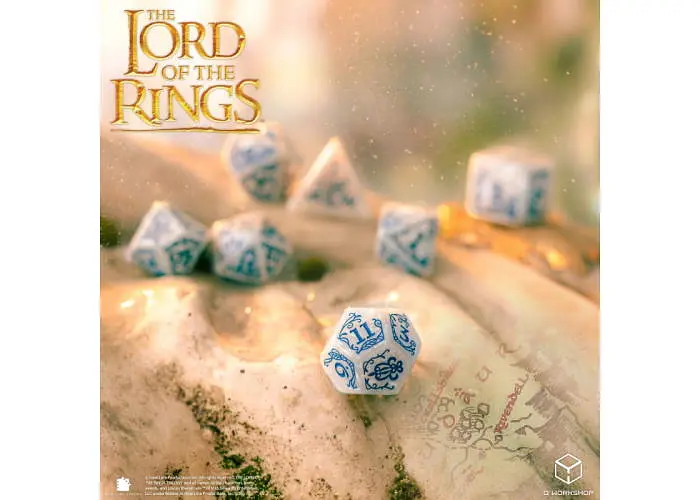 Набір кубиків The Lord of the Rings: Rivendell Dice Set - Stone (7 шт.) (LOTR/190166/RIV/A1) - фото 5