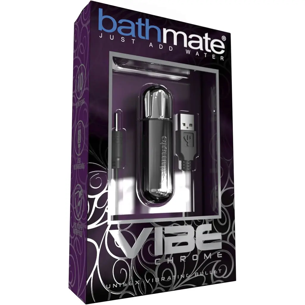 Вібропуля Bathmate Vibe Bullet Chrome - фото 3