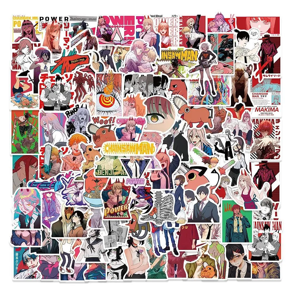 Стикерпак GeekLand Chainsaw Man 100 штук - фото 2