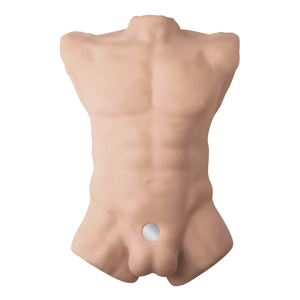 Торс з фалоімітатором на присосці SilexD Apollo L Male Torso, суперреалістичний, термореактивний - фото 2