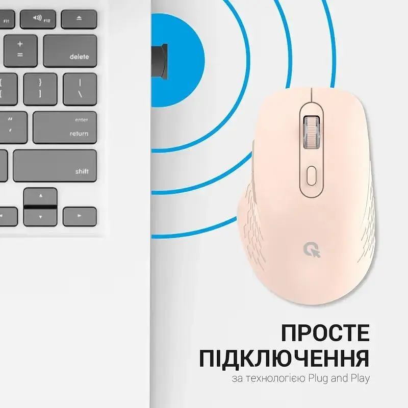 Мышь OfficePro Wireless розовая (M230P) - фото 9