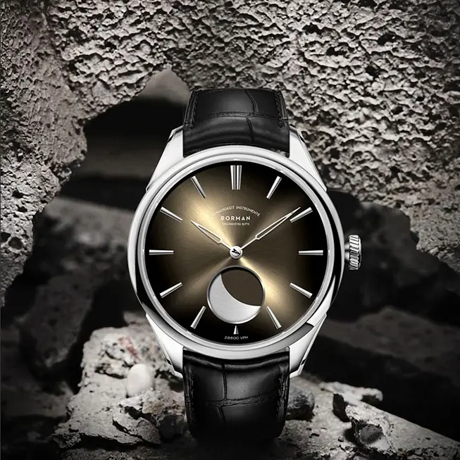 Наручний годинник чоловічий Borman Aristocrate Сріблястий (2732) - фото 5