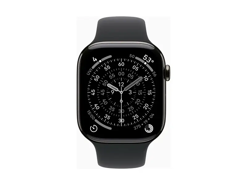 Смарт-годинник Apple Watch Series 11 GPS + Cellular 46mm Slate Tit. Case w. Black S. Band - M/L (MFD24) - фото 2