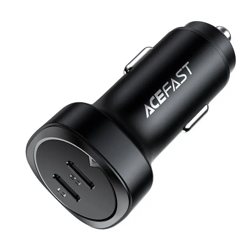 Автомобільний зарядний пристрій ACEFAST B2 72W dual USB-C metal car charger - фото 2