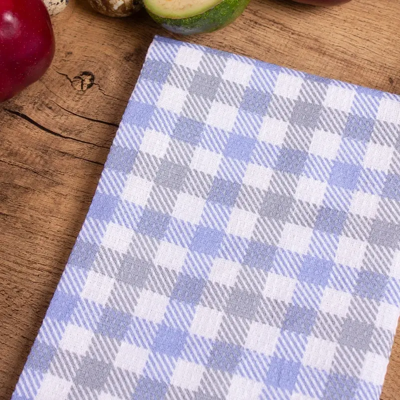 Полотенце вафельное MirSon №503 Waffle Blue cell 50х30 см (2200006723431) - фото 2