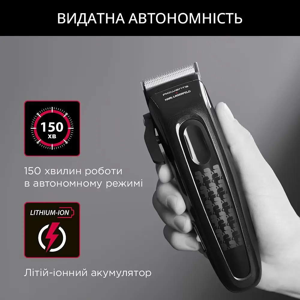 Машинка для стрижки Rowenta KARL LAGERFELD Perfect Line TN152LF0 [151041] - фото 9