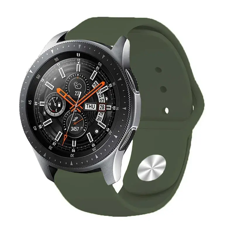 Силіконовий ремінець BeCover для Xiaomi iMi KW66/Mi Watch Color/Haylou LS01/Watch S1 Active Khaki (706364) - фото 4