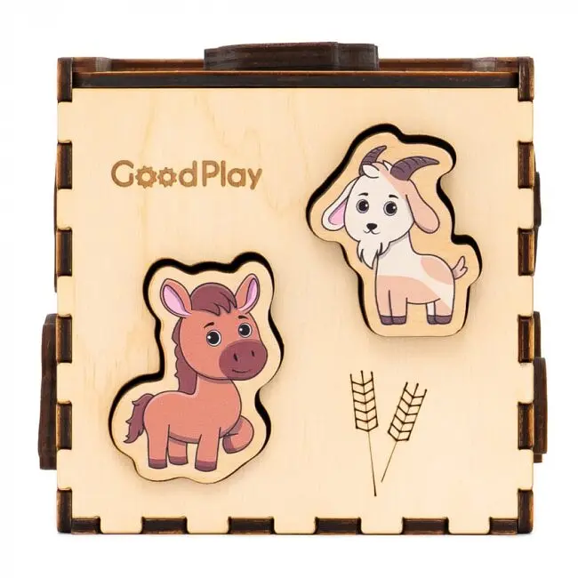 Кубик-сортер Фермерський світ GoodPlay CUB-4-006 Різнокольоровий shop (4820276870246) - фото 3
