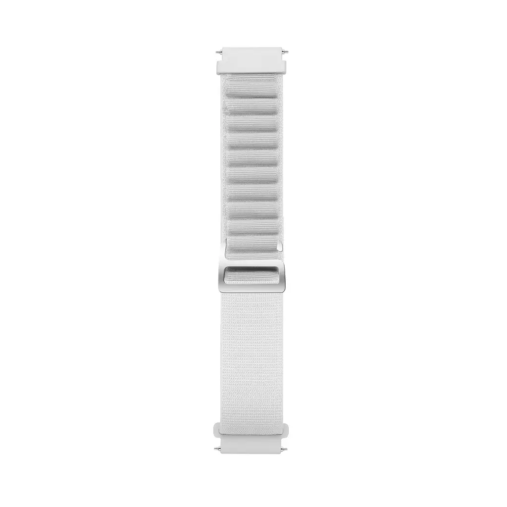 Ремешок для Xiaomi Amazfit GTS 2 2e 3 4 mini - белый Watchbands NormalCloth Wave ширина крепления 20мм нейлоновый (W26-6WB67878447) - фото 3
