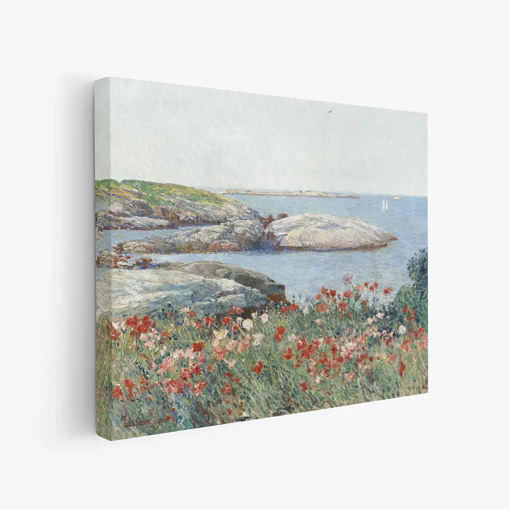 Інтер'єрна картина Маки на острові Шолз, Чайлд Хассам, Childe Hassam, Poppies, репродукція картини, 48×60 см (id7018) - фото 2