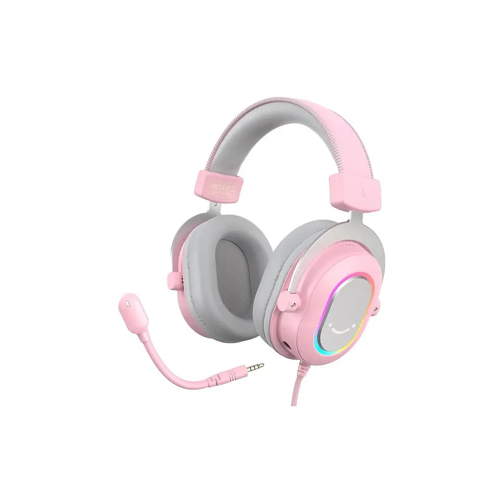 Навушники Fifine H6 RGB 7.1 Pink (H6P) - фото 2