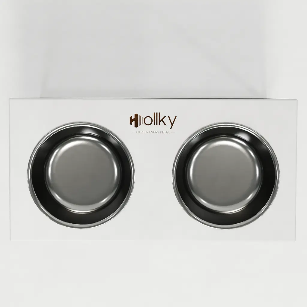 Hollky Base XL40 — миски на підставці для великих собак (2 × 1,8 л, висота 40 см) - фото 4