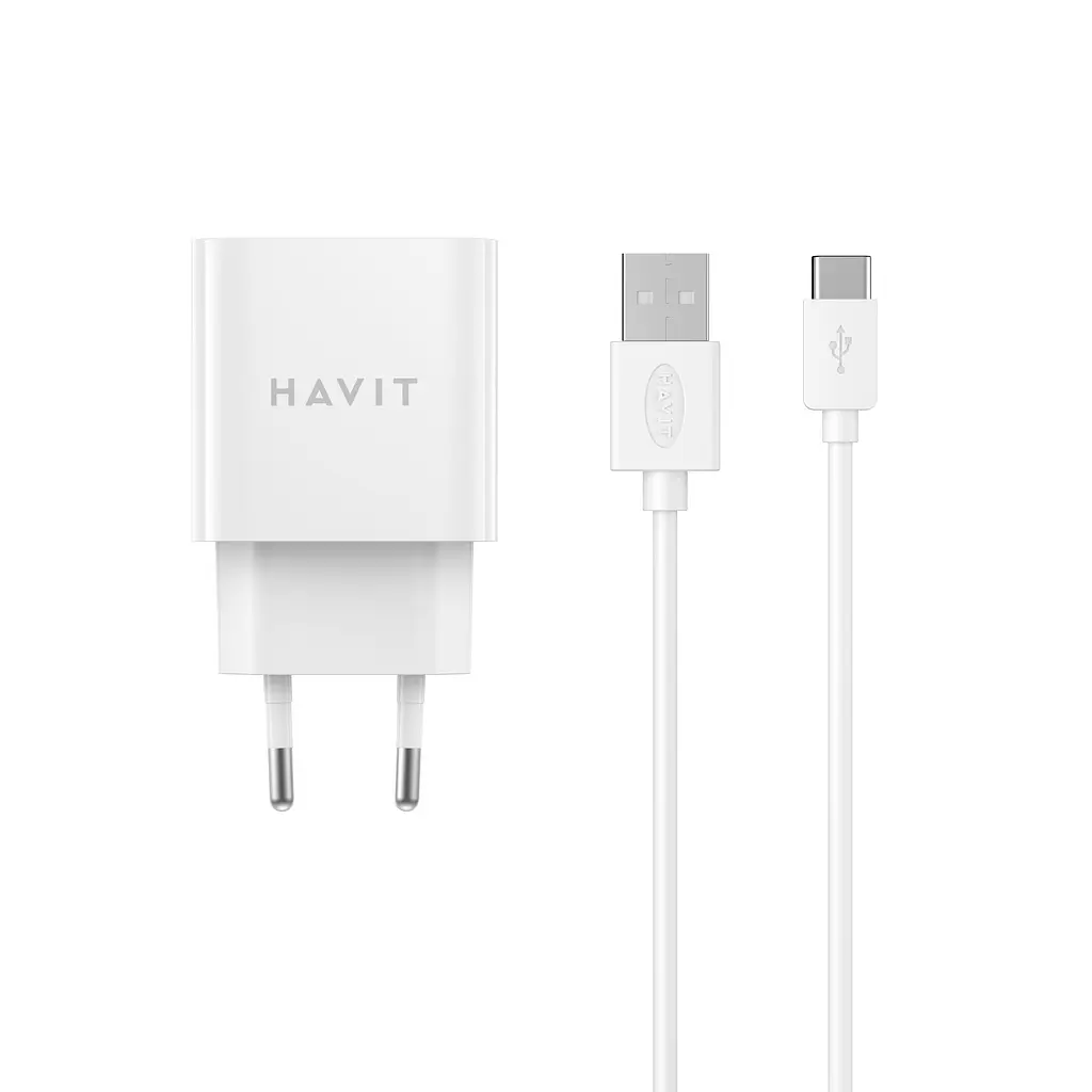 Зарядний пристрій HAVIT HV-ST113 USB з кабелем Type-C HAVIT (27338-000) - фото 2