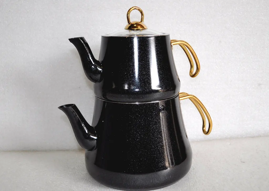 Двоярусний чайник O.M.S. Collection 8203-L Black (1,2/2,2 л.) - фото 7