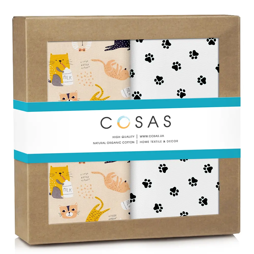 Багаторазові пелюшки дитячі CATS CS1 2шт COSAS (4822052227459)