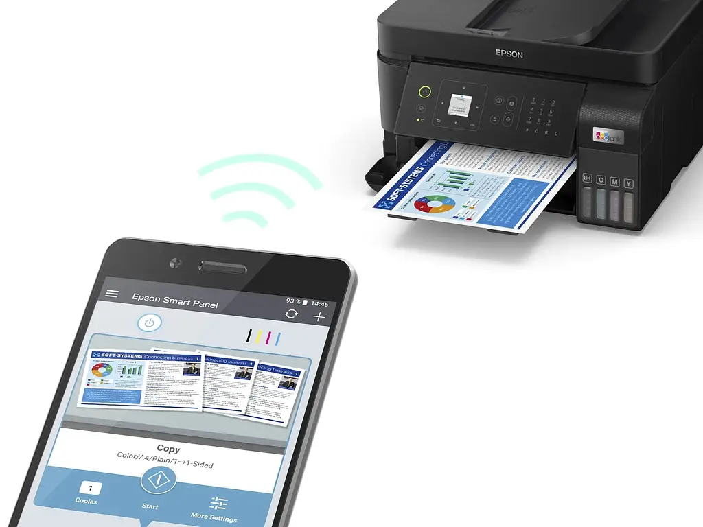 Багатофункціональний пристрій А4 Epson EcoTank L5590 Wi-Fi (C11CK57404) - фото 6