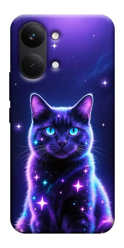 TPU чохол Demsky Galaxy purple cat для Xiaomi Poco X8 Pro Max