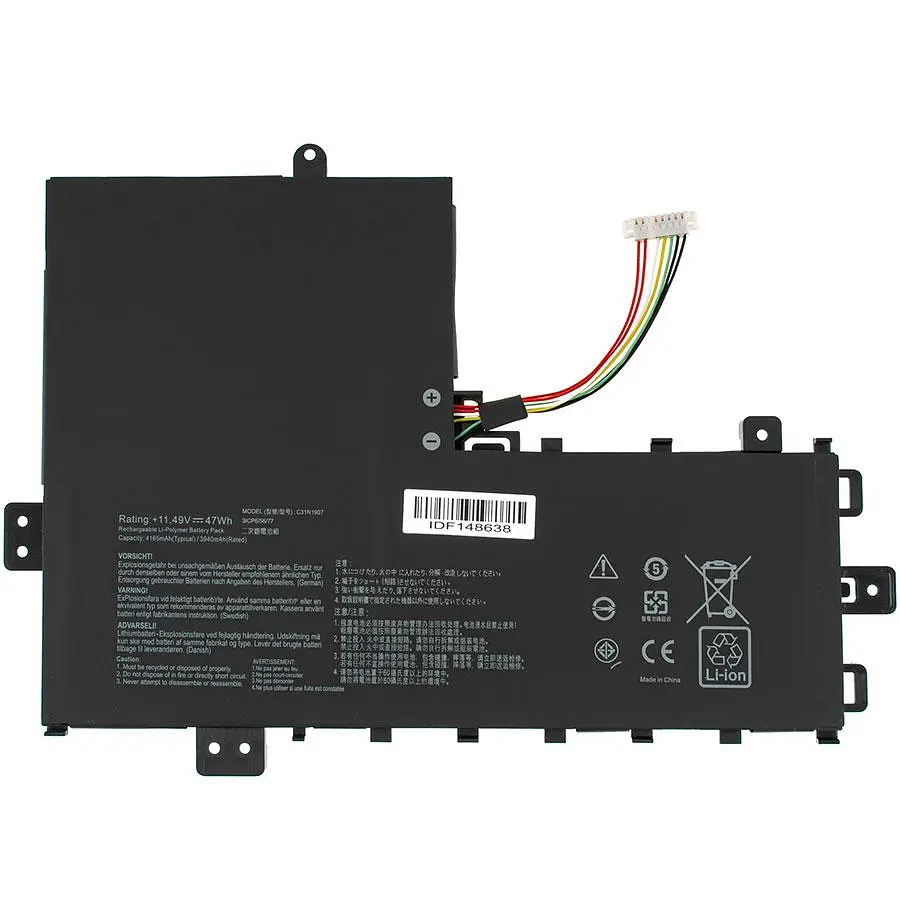 Батарея для ноутбука Asus C31N1907 (VivoBook 17 X712JA K712JA F712JA V712JA) 11.49V 4165mAh 47Wh Чорний - фото 2