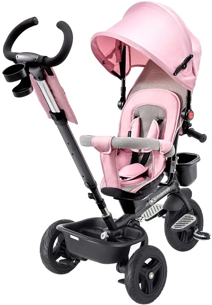Дитячий триколісний велосипед Kinderkraft Aveo rose pink (5902533922352) - фото 4