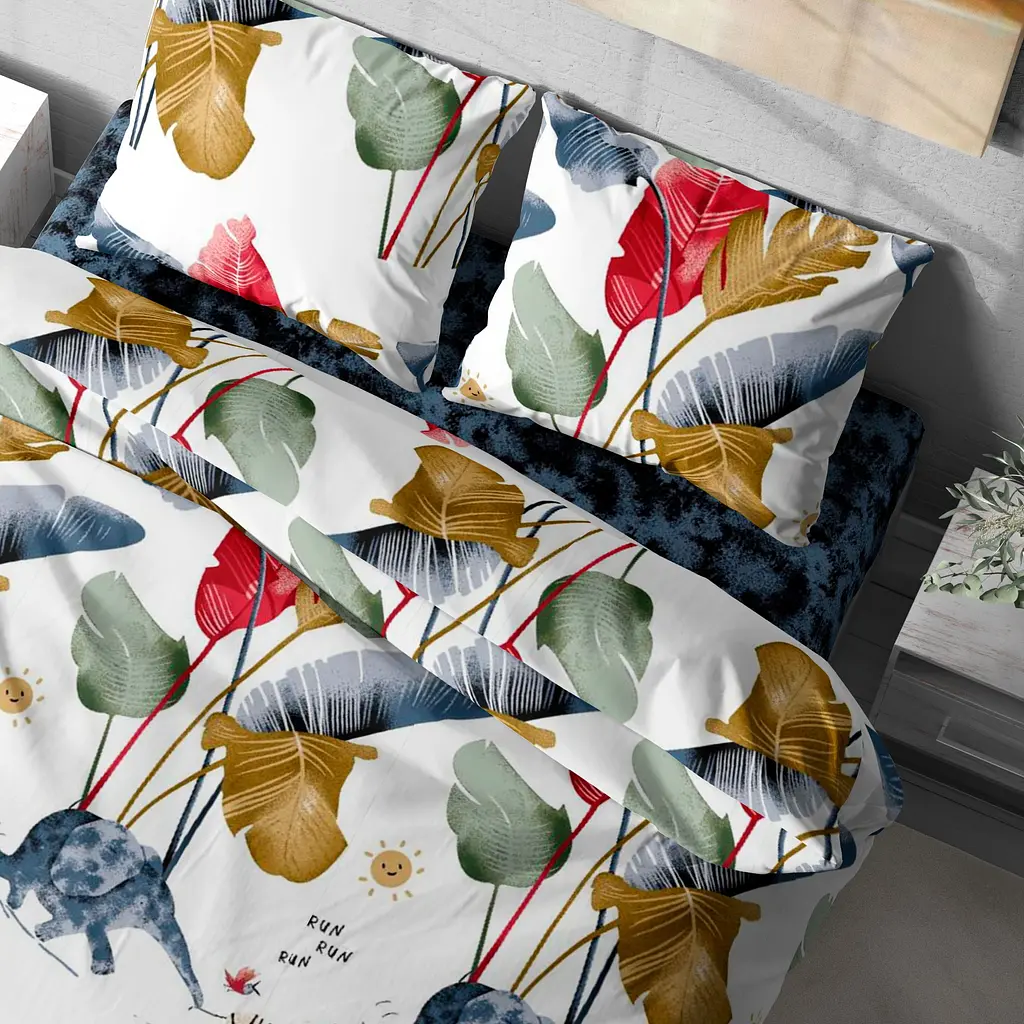 Комплект постельного белья LeLit двуспальный 180х215 см поплин L-2052/2 разноцветный (le2000000299136) - фото 6