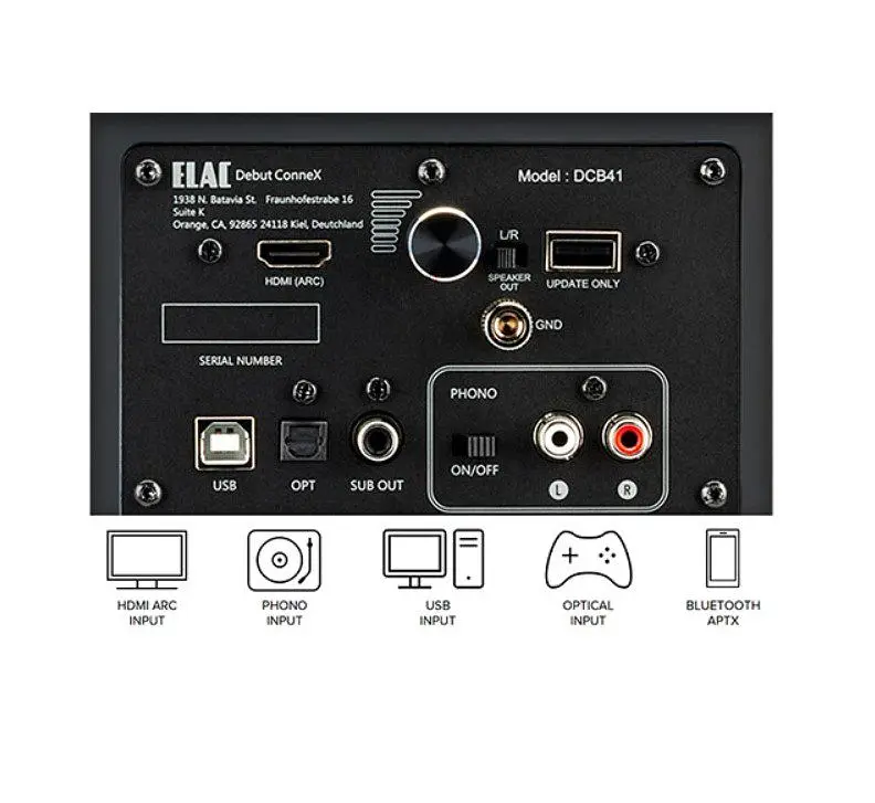 Полочные колонки активные ELAC DCB-41 DEBUT CONNEX Blue - фото 6