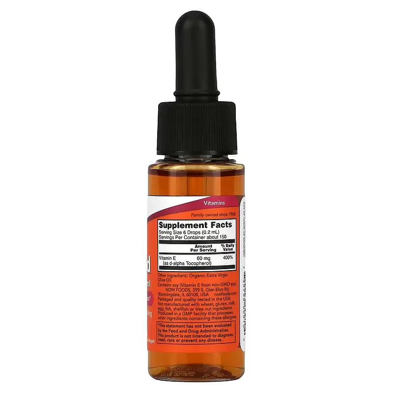 Рідкий Вітамін Є Vitamin E Liquid DA - 30 мл - фото 2