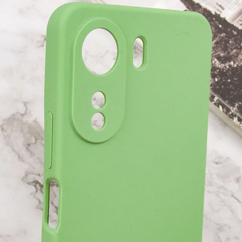 Чохол Lakshmi Silicone Cover Full Camera AAA для Xiaomi Redmi 13Coco C65 М'ятний/Mint - фото 6