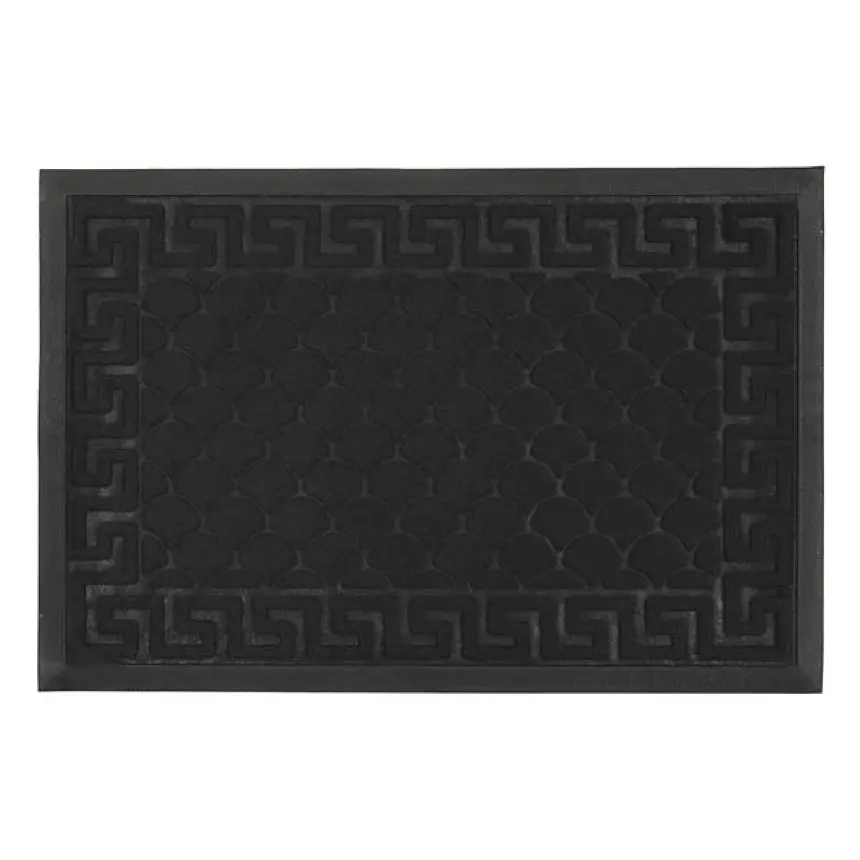 Килимок придверний Eco Fabric Луска з кромкою чорний 40 х 60 см (4060-101) - фото 3