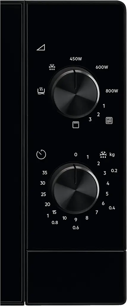 Мікрохвильова піч, 20л, мех. керування, 800Вт, гриль, чорний Electrolux kuh0015104 - фото 3