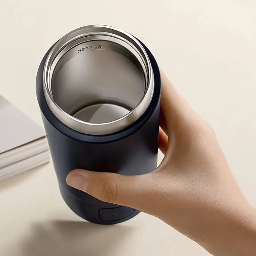 Електричний термос Xiaomi MiJia Portable Electric Cup 2 350ml (MJDRB02PL) White - фото 8