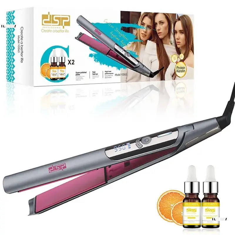 Праска для волосся DSP 10265 45W Сірий - фото 2