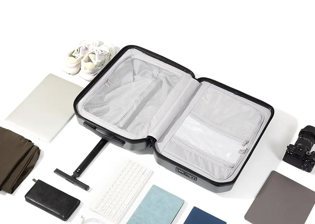 Чемодан Tanjiezhe Fashionable Lightweight Trolley Case 24 Grey - фото 4