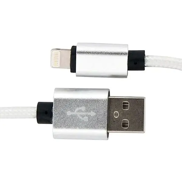 Кабель Dengos NTK-L-MT Round Lightning cable 1m White - фото 2