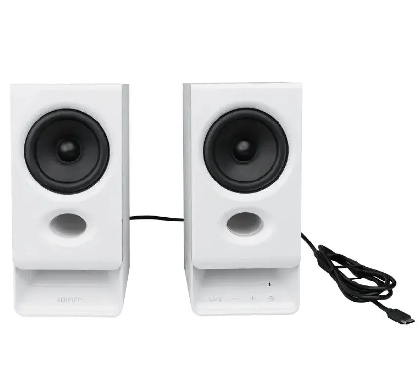 Комп'ютерні колонки 2.0 Edifier R-20-BT 5W USB-C, AUX, Bluetooth White - фото 4