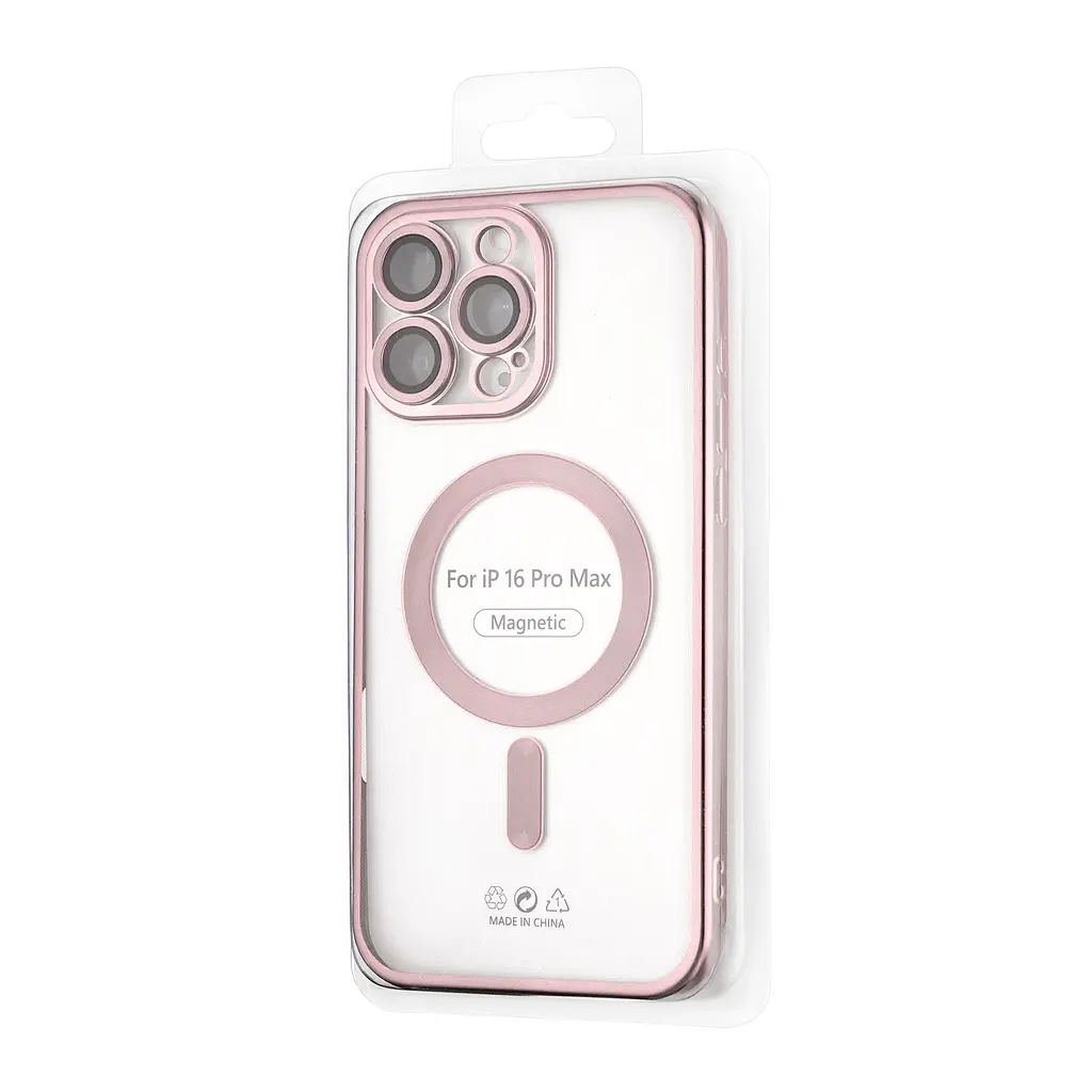 Чохол Ductil Metallic Edge with MagSafe (Protected Camera & Lens) iPhone 16 Pro Max Pink - фото 2