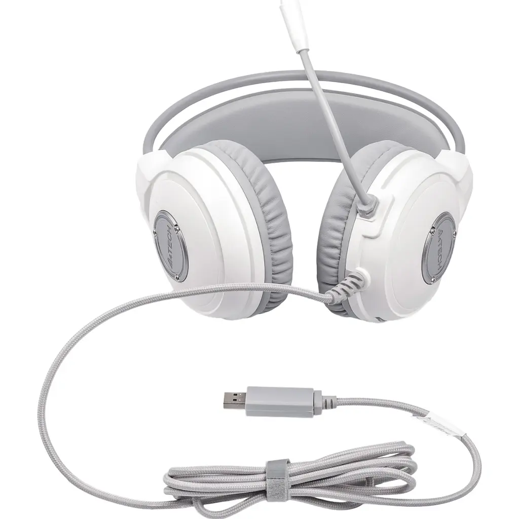 Комп'ютерна гарнітура A4Tech FH300U White [122700] - фото 9