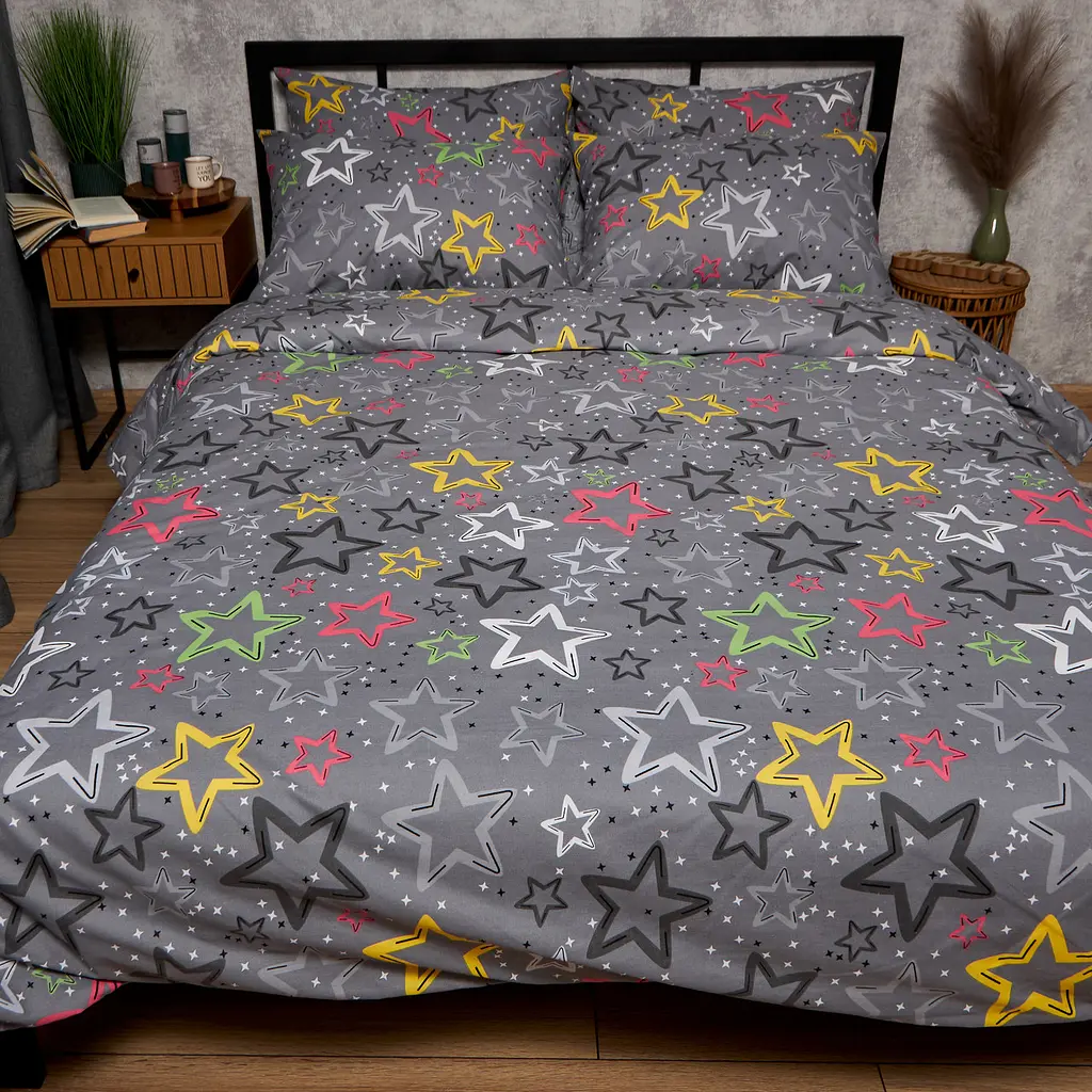 Підковдра Moon&Star Бязь Gold Люкс Cosmic Party Полуторна 143x210 см - фото 2