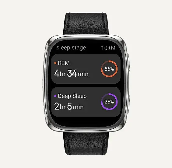 Смарт-годинник Amazfit Active 2S Premium (Active 2 Square) Чорний шкіряний ремінець (W2440GL3N) - фото 6