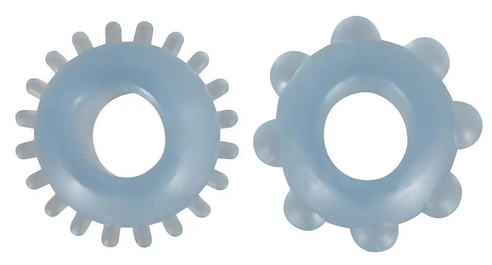 Набір ерекційних кілець для пеніса You2Toys Cock Ring Set 2 шт. блакитний - фото 4