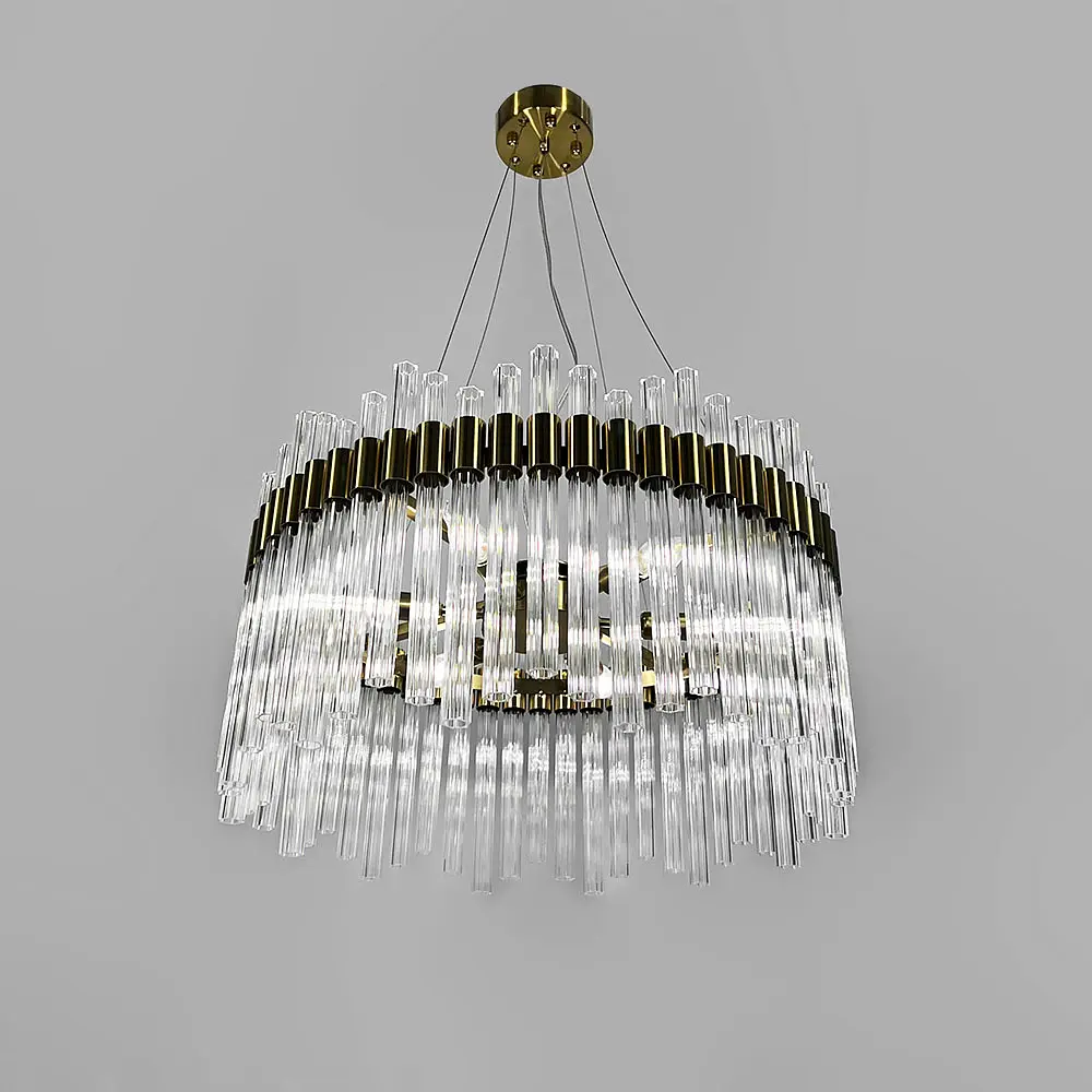 Элегантная модель подвесной люстры Ø 60 см Ст. MJ 230-600 AB | Line F - фото 4