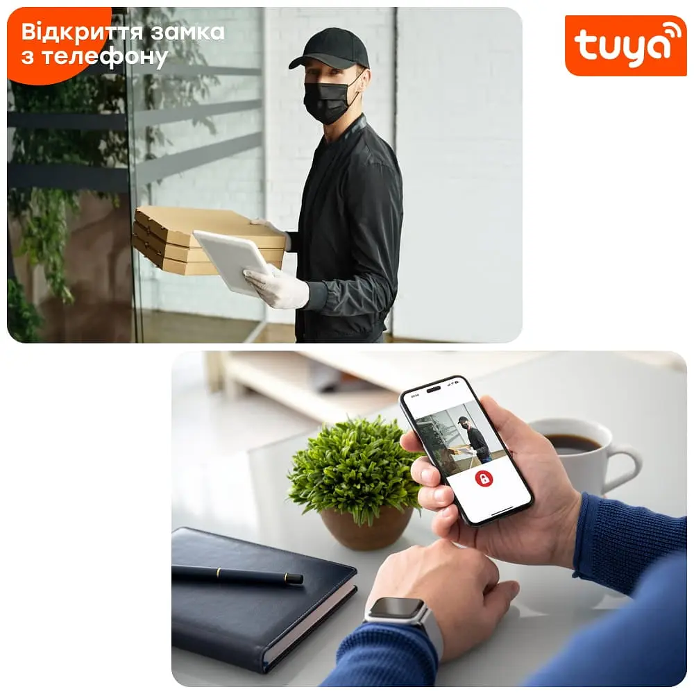 Відеодомофон 10" WiFi Tuya Light Vision SINGAPORE FHD Black (82-00233) - фото 10
