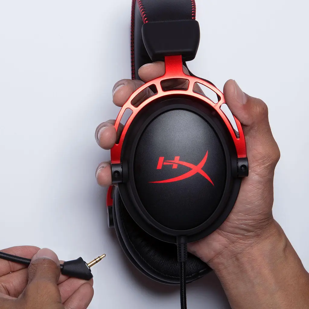 Игровая гарнитура Cloud Alpha, mini-jack/dual 3,5 мм, 1,2 м/2 м черно-красная HyperX teh0013114 - фото 7