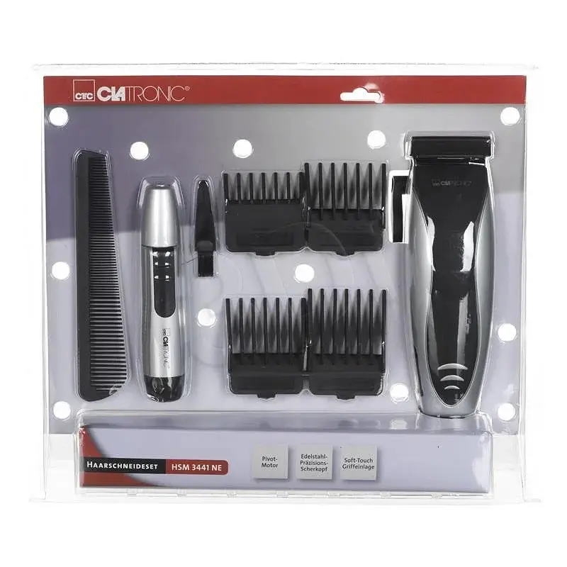 Машинка для стрижки + тример Clatronic HSM 3441 NE Black - фото 4